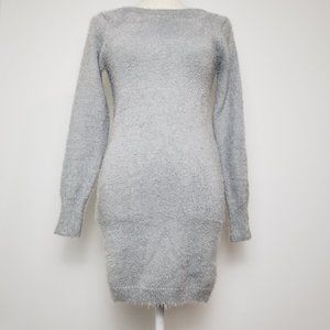 Gray Sweater mini dress Francesca's Collections